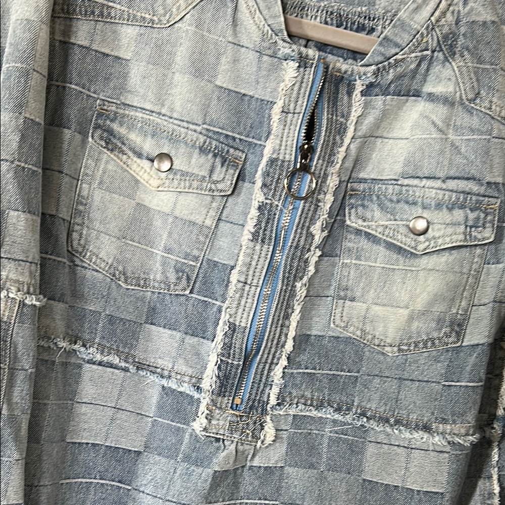 Listicle Blue Jean Jacket - Picture 5 of 6